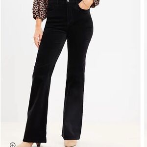 Loft (2) Five Pocket Slim Flare High Rise Velvet Pants Women’s Size 29/8.